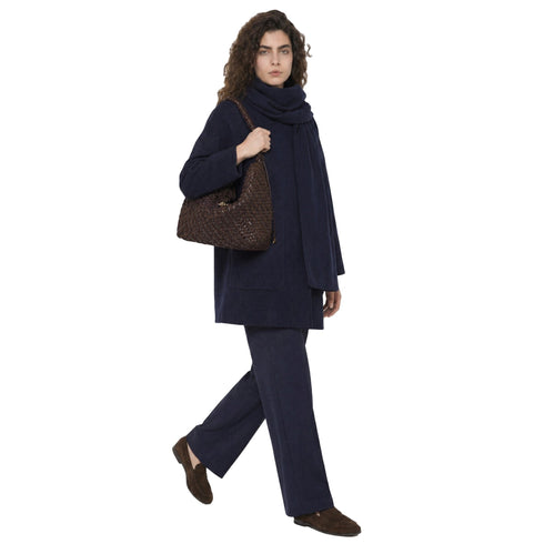 Borsa Donna modello Aurelie in pelle intrecciata, con manico a spalla e tracolla