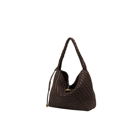 Borsa Donna modello Aurelie in pelle intrecciata, con manico a spalla e tracolla