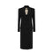 Cappotto Donna lungo, in misto viscosa, con chiusura doppiopetto
