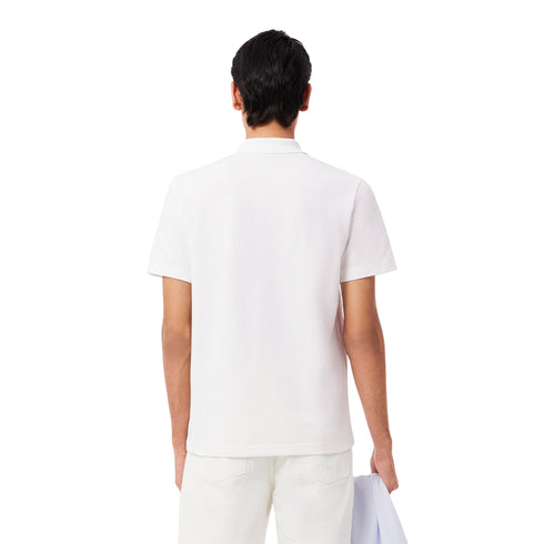 Polo sport Uomo in misto cotone bianco modello retro - Francavilla Moda
