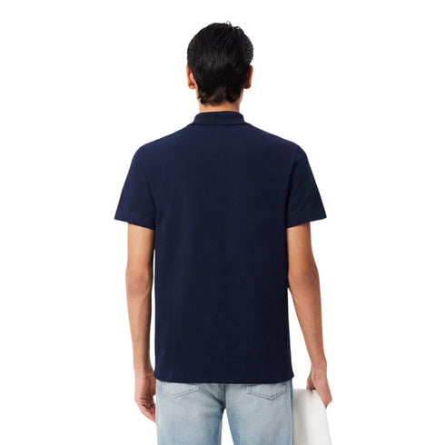 Polo sport Uomo in misto cotone blu - Francavilla Moda