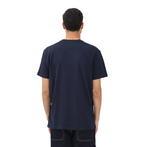 T-shirt uomo Regular in jersey big flag blu - retro