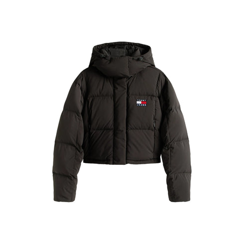 Piumino Donna cropped, con zip nascosta e cappuccio rimovibile