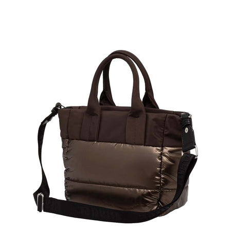 Borsa Donna shopper con tracolla rimovibile ed impunture sul fondo