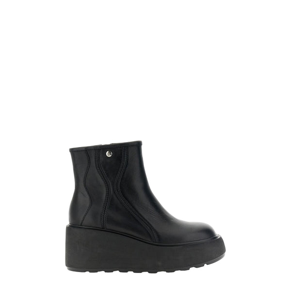 Stivaletto platform Donna in pelle Nero - Francavilla Moda