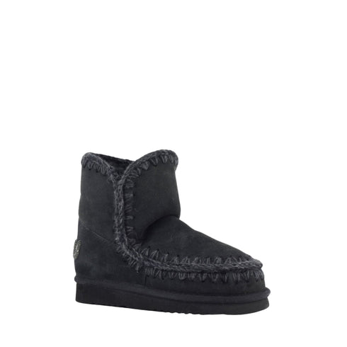 Stivaletto Donna Eskimo 18 Logo Glitter in pelle di montone, con cuciture a vista