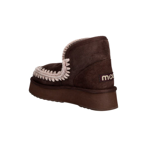 Stivaletto Donna Mini Eskimo con suola olatform ed etichetta logo posteriore