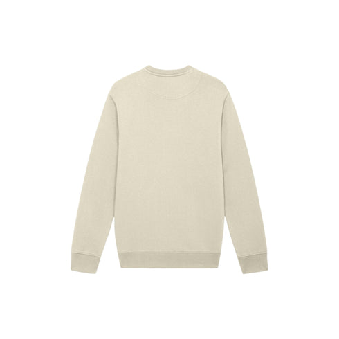 Felpa da uomo beige vista retro