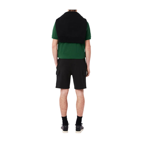 Bermuda Uomo cargo sportivo nero modello retro - Francavilla Moda