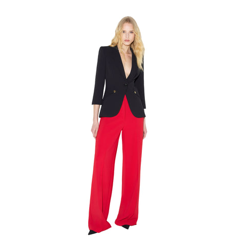 Giacca Donna monopetto, con tagli diagonali e fit slim