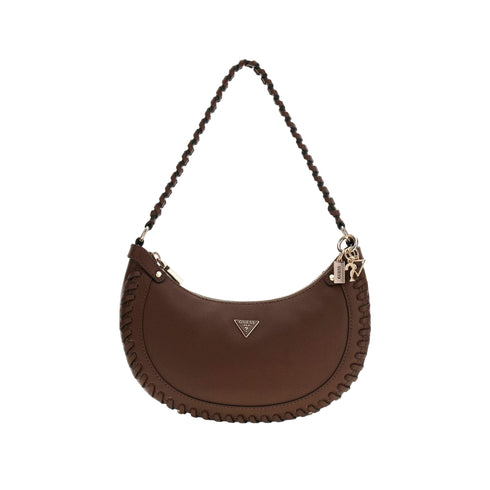 Borsa Donna in similpelle, con cuciture decorative e forma stondata