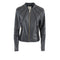 Giubbino Donna in ecopelle, con full zip frontale