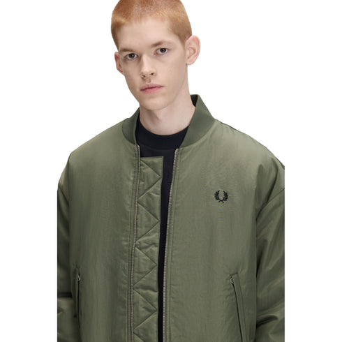 Bomber Uomo in poliammide, con chiusura frontale full zip e logo iconico