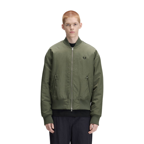 Bomber Uomo in poliammide, con chiusura frontale full zip e logo iconico