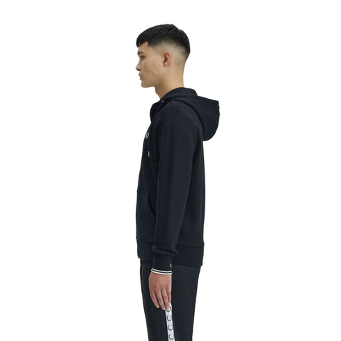 Felpa Uomo in cotone, con cappuccio dotato di coulisse e full zip