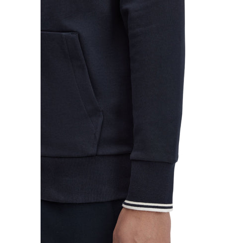 Felpa Uomo in cotone, con cappuccio dotato di coulisse e full zip