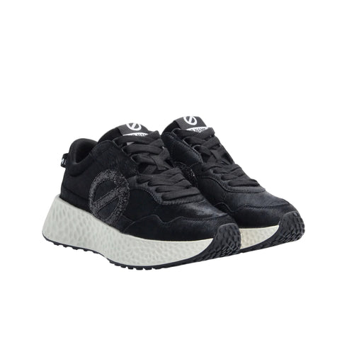 Sneakers Donna Carter Jogger, con tomaia in cavallino e logo laterale glitter