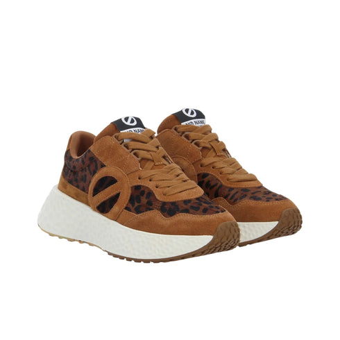 Sneakers Donna Carter Jogger, con tomaia in pelle bovina ed inserti animalier