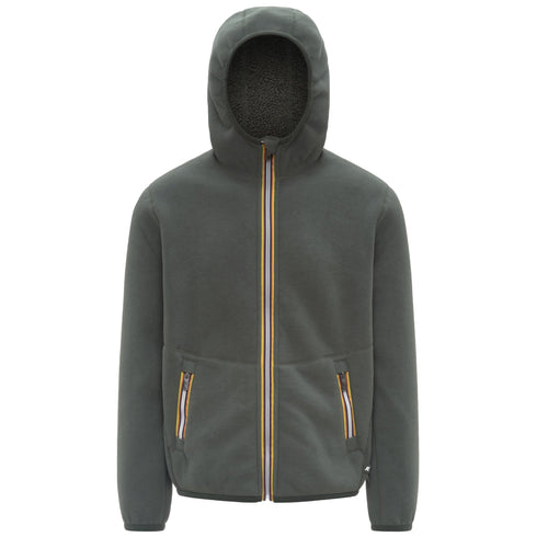 Giubbino Uomo Jack con lato in sherpa, cappuccio e chiusura frontale full zip