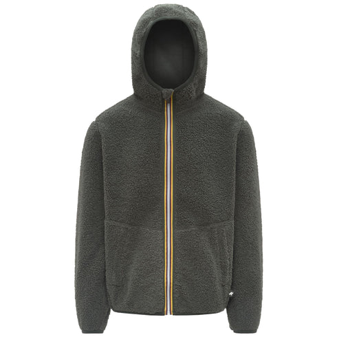 Giubbino Uomo Jack con lato in sherpa, cappuccio e chiusura frontale full zip