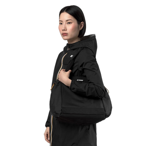 Borsa Donna modello Aisy, con due manici a spalla e logo gommato
