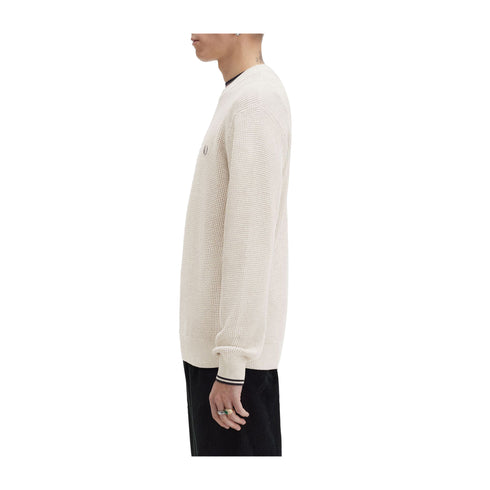 Men's Waffle Crewneck Sweater