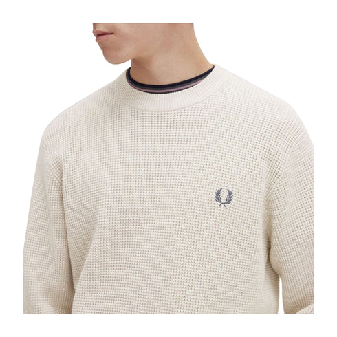 Men's Waffle Crewneck Sweater