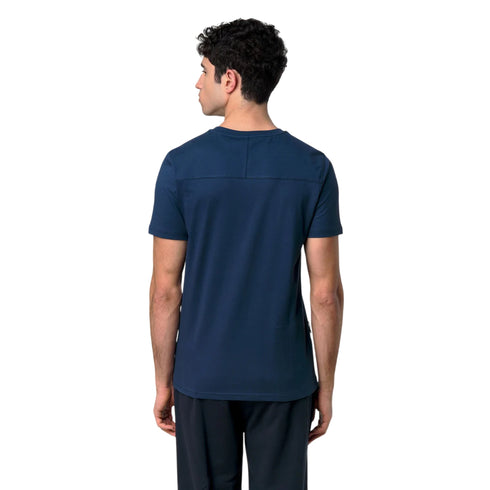 T-shirt LEONIDE Unisex blu indaco - retro