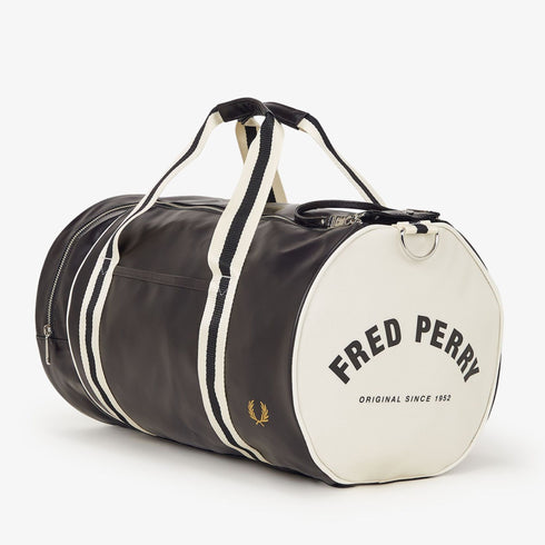 Borsa uomo da palestra classica nero bianco