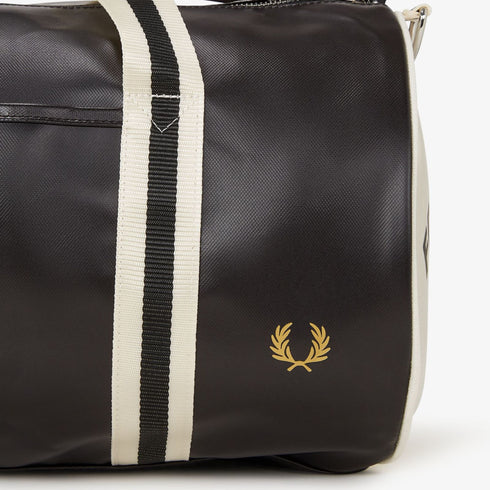 Borsa uomo da palestra classica nero bianco - dettaglio