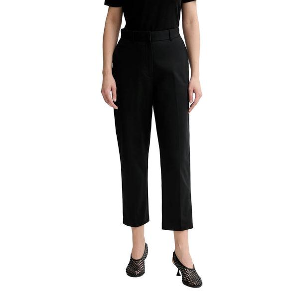 Pantalone Donna in cotone, con gamba dritta e vita alta