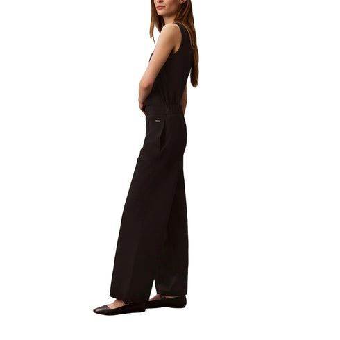 Pantalone Donna interlock, in viscosa, con tasche a filetto