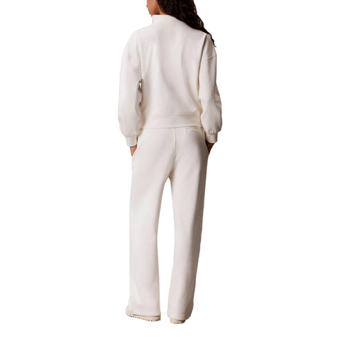 Pantalone Donna in cotone, con gamba ampia e coulisse in vita