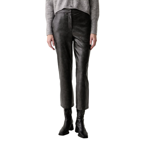 Pantalone Donna modello mini flare, con tasche posteriori a filetto
