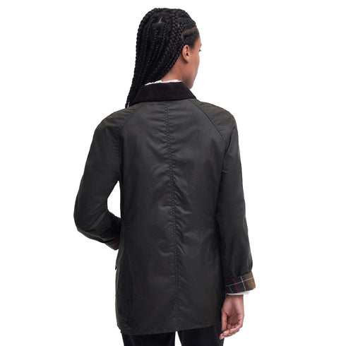 Giacca Donna Beadnell Wax, con colletto a costine in velluto e quattro tasche