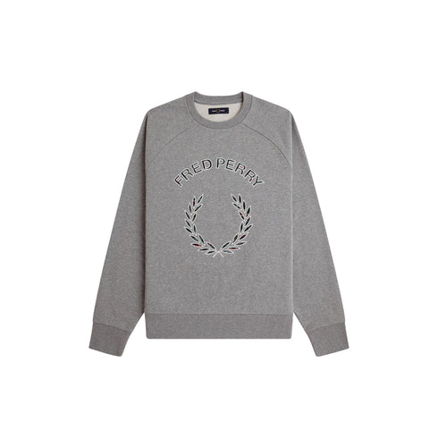 Felpa Uomo in cotone, dal fit rilassato, con logo tartan