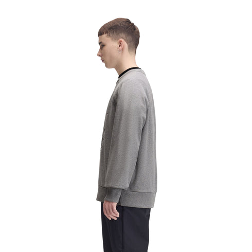 Felpa Uomo in cotone, dal fit rilassato, con logo tartan