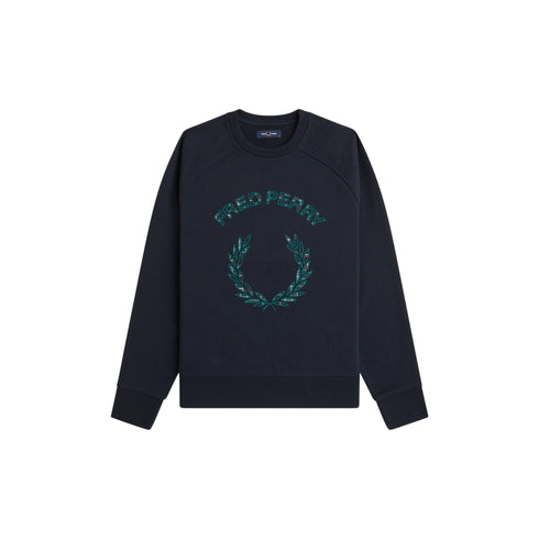 Felpa Uomo in cotone, dal fit rilassato, con logo tartan