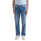 Jeans Uomo cinque tasche, dal lavaggio medio, con gamba dritta