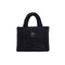 Borsa Donna in teddy monocolore, con botttone magnetico e logo applicato