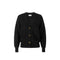 Cardigan Donna in maglia misto viscosa, con scollo a V e bottoni con catenella