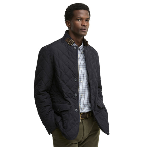 Giacca Uomo Quilted Lutz, con collo ad imbuto e chiusura zip nascosta