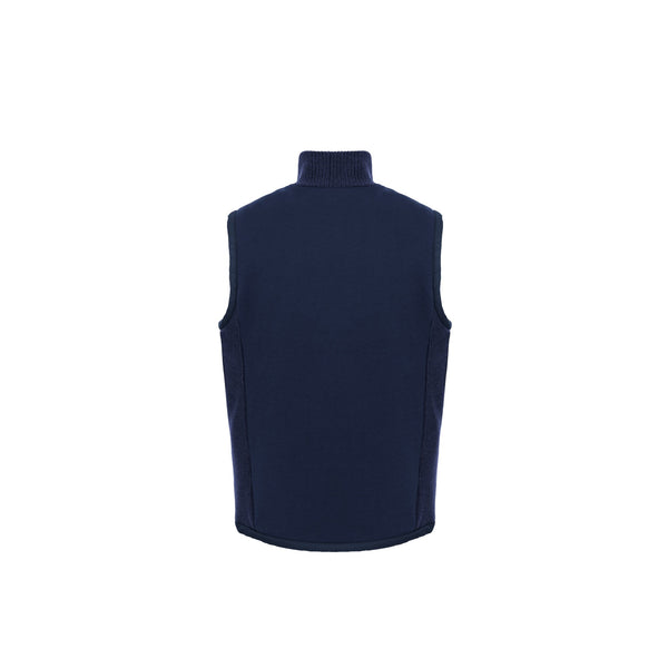 Gilet Uomo con inserti in maglia a costine