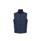 Gilet Uomo con impunture orizzontali e collo alto, collo alto