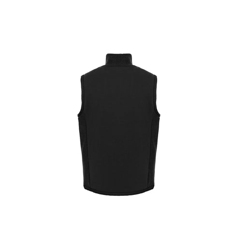 Gilet Uomo con impunture orizzontali e collo alto, collo alto
