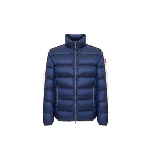 Piumino Uomo Heritage a collo alto, con un inserto a contrasto sulle maniche