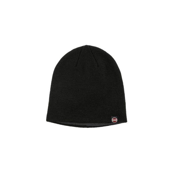 Cappello Uomo in maglia rasata, con interno a contrasto ed etichetta logo