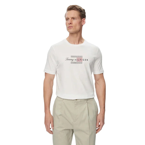 T-shirt Uomo Script Flag girocollo