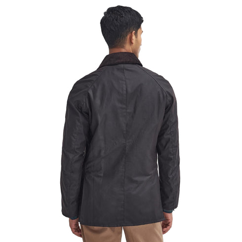 Giacca Uomo Ashby Wax, in cotone cerato, con scaldamani e tasche con patta
