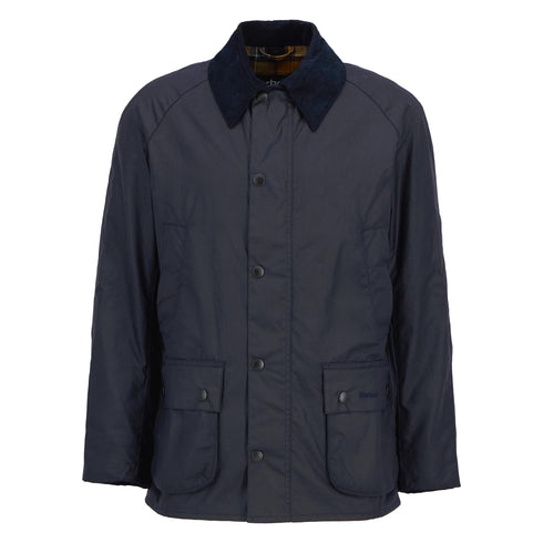 Giacca Uomo Ashby Wax, in cotone cerato, con scaldamani e tasche con patta